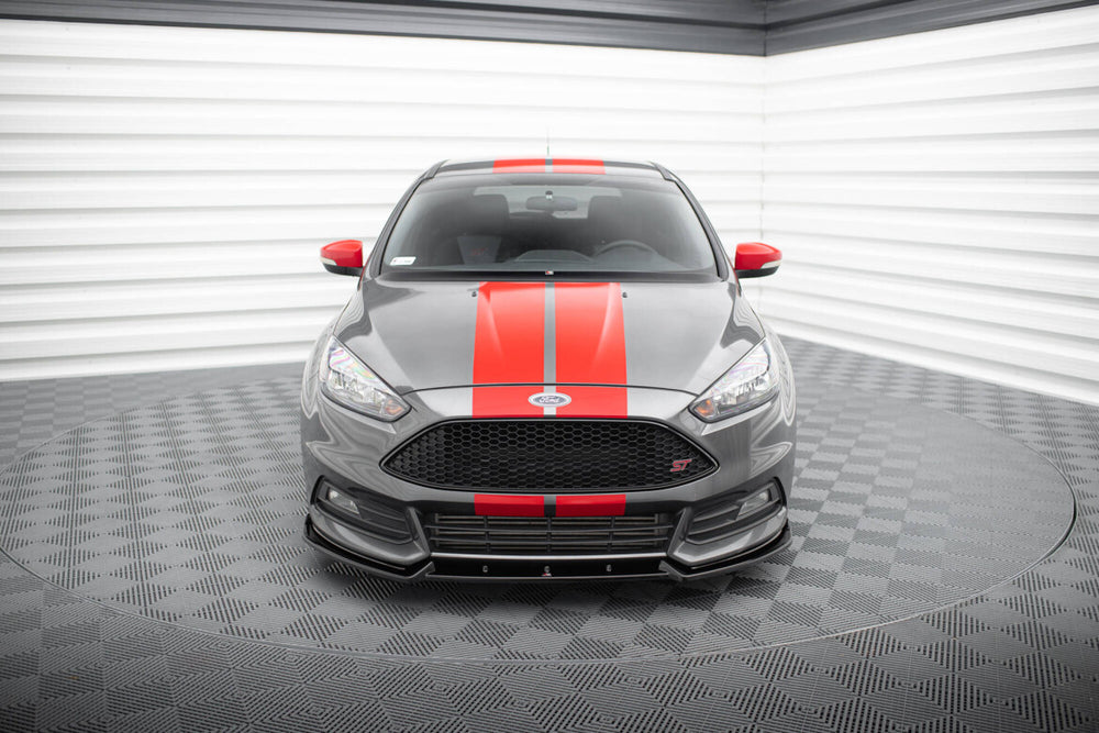Maxton Parts - Frontlippe V.4 passend für Ford Focus ST Mk3 FL schwarz Hochglanz