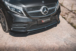 Maxton Parts - Frontlippe V.4 passend für Mercedes V-Klasse AMG-Line W447 schwarz Hochglanz