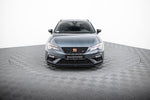 Maxton Parts - Frontlippe V.4 passend für Seat Leon CUPRA / FR Mk3 FL schwarz Hochglanz