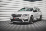 Maxton Parts - Frontlippe V.4 passend für Skoda Octavia RS Mk3 schwarz Hochglanz