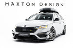 Maxton Parts - Frontlippe V.4 passend für Skoda Octavia RS Mk4 schwarz Hochglanz
