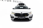 Maxton Parts - Frontlippe V.4 passend für Skoda Octavia RS Mk4 schwarz Hochglanz