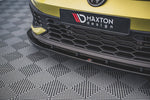Maxton Parts - Frontlippe V.4 passend für VW Golf GTI Clubsport Mk8 schwarz Hochglanz