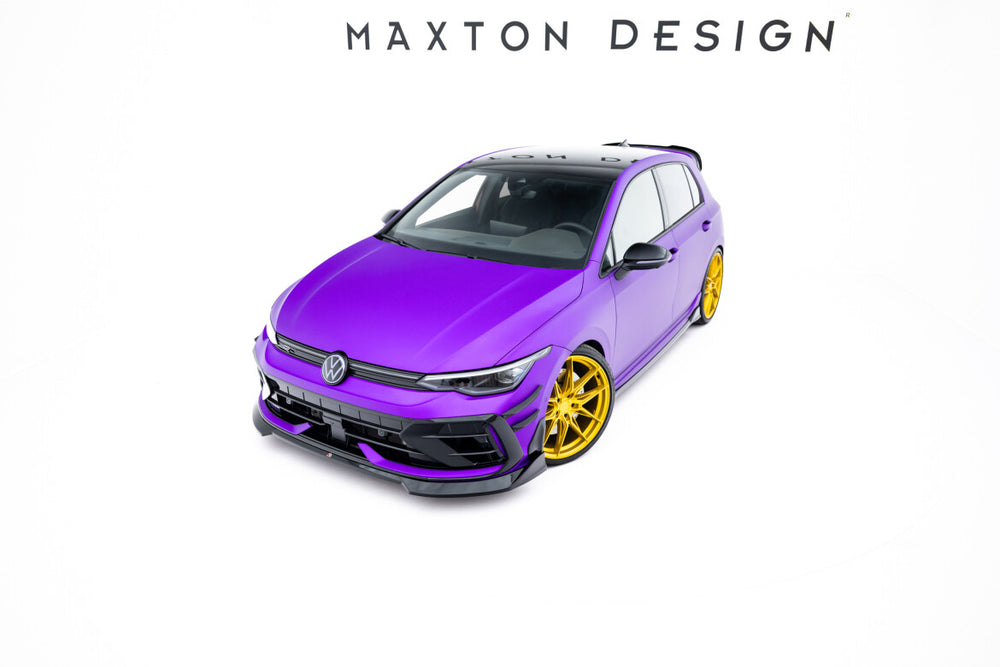 Maxton Parts - Frontlippe V.4 passend für VW Golf R Variant Mk8 FL schwarz Hochglanz