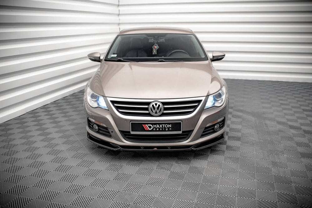 Maxton Parts - Frontlippe V.4 passend für VW Passat CC schwarz Hochglanz