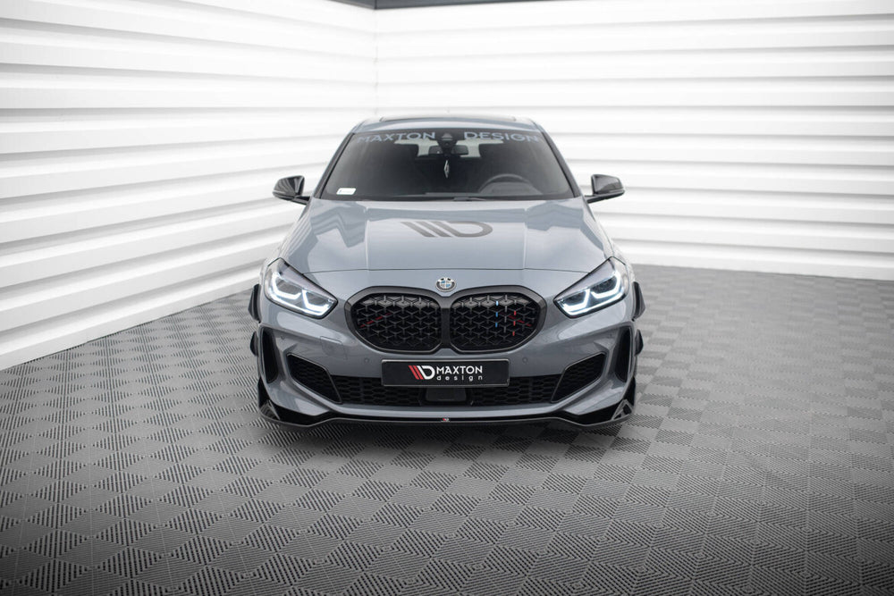 Maxton Parts - Frontlippe V.5 passend für BMW 1er M-Paket / M135i / 128ti F40 schwarz Hochglanz