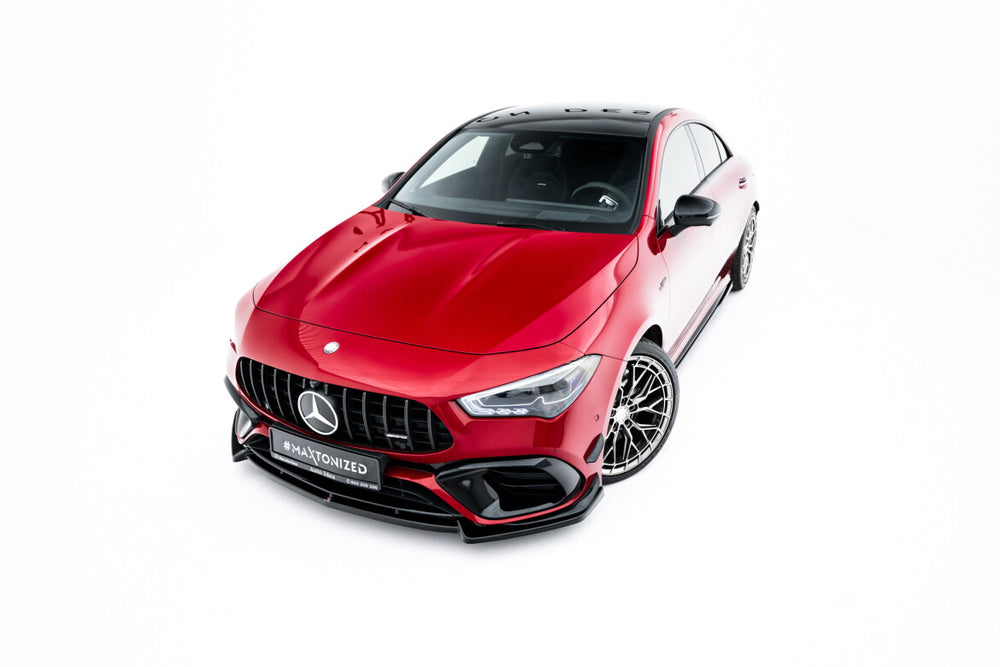 Maxton Parts - Frontlippe V.5 passend für Mercedes-AMG CLA 45 Aero C118 schwarz Hochglanz