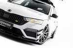 Maxton Parts - Frontlippe V.5 passend für Skoda Octavia RS Mk4 schwarz Hochglanz