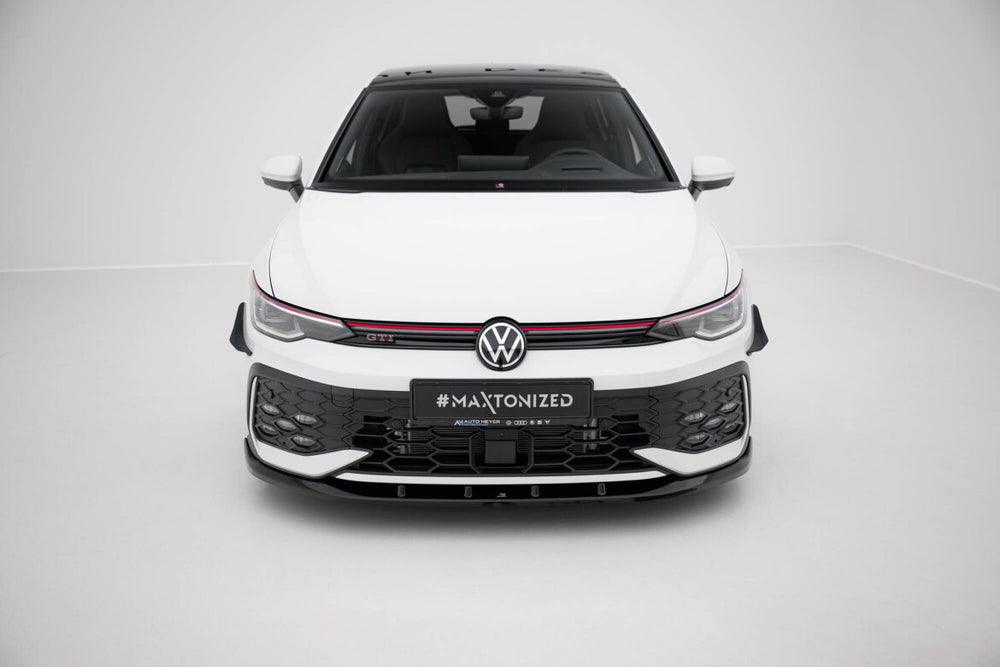 Maxton Parts - Frontlippe V.5 passend für VW Golf GTI / GTE / R-Line Mk8 FL schwarz Hochglanz