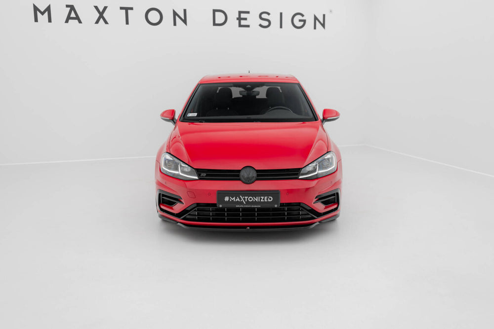 Maxton Parts - Frontlippe V.5 passend für VW Golf R / R-Line Mk7 FL schwarz Hochglanz