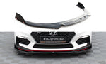 Maxton Parts - Frontlippe V.6 + Flaps passend für Hyundai I30 N Mk3 Hatchback/Fastback