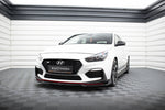 Maxton Parts - Frontlippe V.6 + Flaps passend für Hyundai I30 N Mk3 Hatchback/Fastback