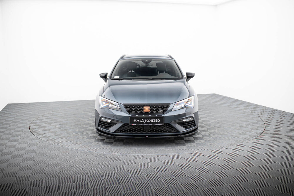 Maxton Parts - Frontlippe V.6 passend für Seat Leon CUPRA / FR Mk3 FL schwarz Hochglanz
