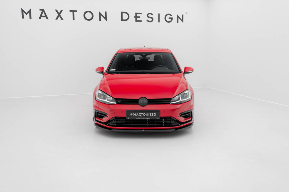 Maxton Parts - Frontlippe V.6 passend für VW Golf R / R-Line Mk7 FL schwarz Hochglanz