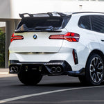 SOOQOO Carbon Heckscheiben Finnen passend für BMW X3 (G45/G48)