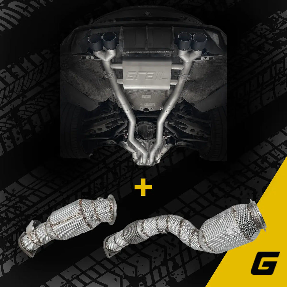 GRAIL ECE Bundle | BMW M3/M4 G81/G83 Touring/Cabriolet | Klappenanlage + Downpipe