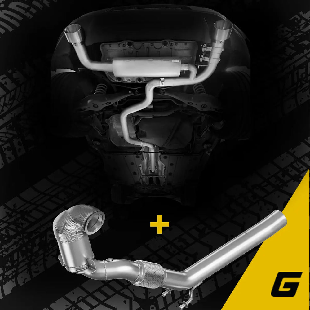 GRAIL ECE Bundle | VW Golf 7 GTI Facelift | Klappenanlage + HJS Downpipe