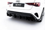Maxton Parts - Heckansatz Diffusor + Endrohre passend für Audi A3 S-Line Sportback 8Y Facelift
