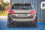 Maxton Parts - Heckansatz Diffusor + Endrohre passend für Peugeot 308 SW Mk2