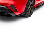 Maxton Parts - Heckansatz Diffusor + Flaps passend für Audi RS3 Limousine 8Y FL schwarz Hochglanz