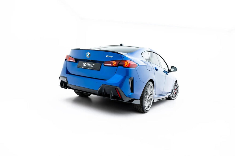 Maxton Parts - Heckansatz Diffusor + Flaps passend für BMW 2 M-Paket Gran Coupe F74 schwarz Hochglanz