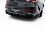 Maxton Parts - Heckansatz Diffusor + Flaps passend für Mercedes-AMG CLE 53 C236 schwarz Hochglanz