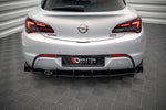 Maxton Parts - Heckansatz Diffusor + Flaps passend für Opel Astra GTC OPC-Line J schwarz Hochglanz