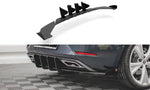 Maxton Parts - Heckansatz Diffusor + Flaps passend für Seat Leon FR Hatchback Mk4 schwarz Hochglanz