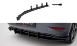 Maxton Parts - Heckansatz Diffusor + Flaps passend für VW Polo GTI Mk6 FL schwarz Hochglanz