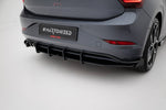 Maxton Parts - Heckansatz Diffusor + Flaps passend für VW Polo GTI Mk6 FL schwarz Hochglanz