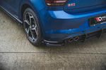Maxton Parts - Heckansatz Diffusor + Flaps passend für VW Polo GTI Mk6 schwarz Hochglanz