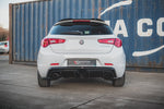 Maxton Parts - Heckansatz Diffusor passend für Alfa Romeo Giulietta (Einzelauspuff li.) schwarz Hochglanz