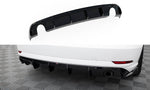 Maxton Parts - Heckansatz Diffusor passend für Audi A3 Limousine 8V FL (Einzelauspuff li. re.) schwarz Hochglanz