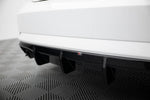 Maxton Parts - Heckansatz Diffusor passend für Audi A3 Limousine 8V FL (Einzelauspuff li. re.) schwarz Hochglanz