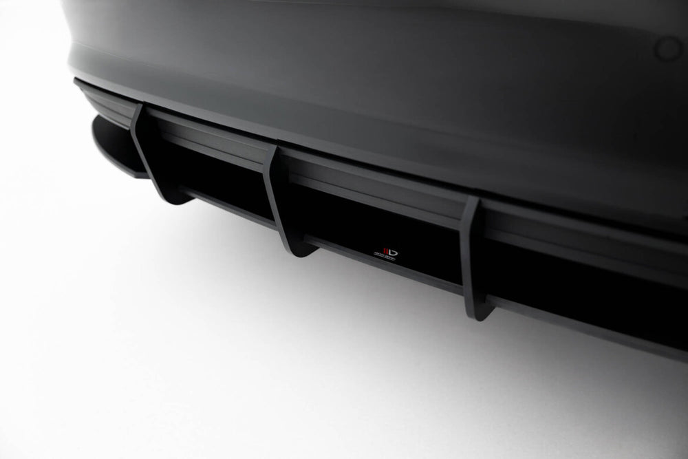 Maxton Parts - Heckansatz Diffusor passend für Audi A3 Limousine 8Y schwarz matt