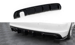 Maxton Parts - Heckansatz Diffusor passend für Audi A3 S-Line Sportback 8V (Einzelauspuff li.) schwarz Hochglanz