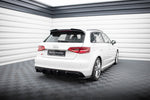 Maxton Parts - Heckansatz Diffusor passend für Audi A3 S-Line Sportback 8V (Einzelauspuff li.) schwarz Hochglanz