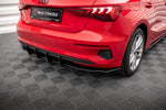 Maxton Parts - Heckansatz Diffusor passend für Audi A3 Sportback 8Y schwarz matt