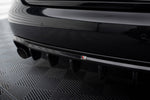 Maxton Parts - Heckansatz Diffusor passend für Audi A4 B8 (Einzelauspuff li. re.) schwarz Hochglanz