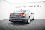 Maxton Parts - Heckansatz Diffusor passend für Audi A4 B8 FL (Einzelauspuff li. re.) schwarz Hochglanz