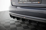 Maxton Parts - Heckansatz Diffusor passend für Audi A4 B8 FL (Einzelauspuff li. re.) schwarz Hochglanz