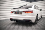 Maxton Parts - Heckansatz Diffusor passend für Audi A4 B9 FL schwarz Hochglanz