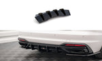 Maxton Parts - Heckansatz Diffusor passend für Audi A4 B9 FL schwarz Hochglanz