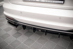 Maxton Parts - Heckansatz Diffusor passend für Audi A4 B9 FL schwarz Hochglanz
