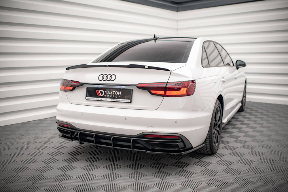 Maxton Parts - Heckansatz Diffusor passend für Audi A4 B9 FL schwarz matt