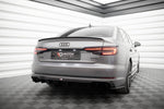 Maxton Parts - Heckansatz Diffusor passend für Audi A4 S-line B9 (Einzelauspuff li.) schwarz Hochglanz
