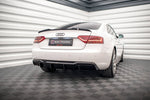 Maxton Parts - Heckansatz Diffusor passend für Audi A5 Sportback 8T FL (Doppelauspuff li.) schwarz Hochglanz