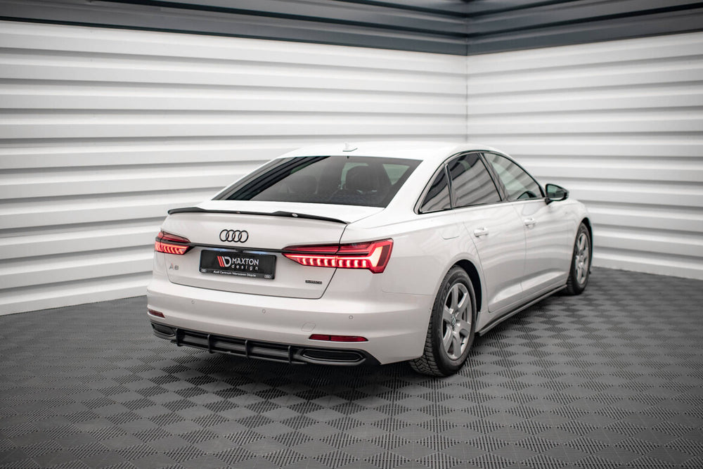 Maxton Parts - Heckansatz Diffusor passend für Audi A6 C8 schwarz matt