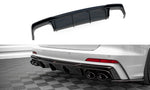 Maxton Parts - Heckansatz Diffusor passend für Audi A6 S-Line / S6 C8 / C8 FL schwarz Hochglanz