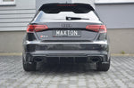 Maxton Parts - Heckansatz Diffusor passend für Audi RS3 8V FL Sportback schwarz Hochglanz